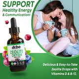 DR. BO Zeolite Detox sabor frambuesa, gusto agradable para niños.