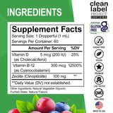 DR. BO Zeolite Detox con B12 y D, vitaminas para la energía.