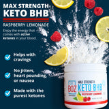 Mezcla Dr. Boz Keto BHB en agua: sabor refrescante y cetosis.