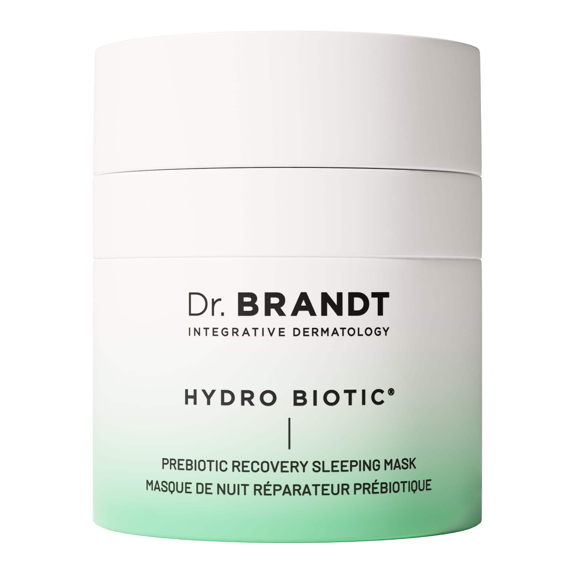 Dr. Brandt Hydro Biotic mascarilla nocturna; hidratación profunda para piel sensible.