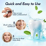 Tabletas dentales Dr.Brian con forma sólida y tamaño portátil para llevar