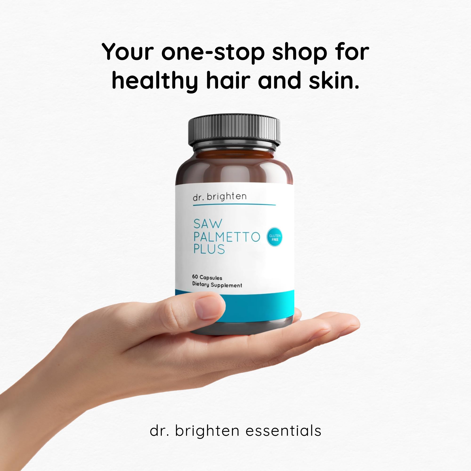 Empaque de Dr. Brighten Saw Palmetto Plus para compra consciente