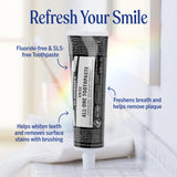 Pasta de dientes Dr. Bronner’s All-One Anís, textura suave para cepillado.