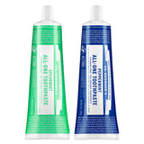 Dr. Bronner's All-One Pasta de Dientes empaque con sabor a menta para uso diario
