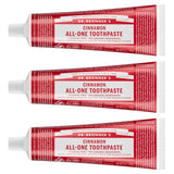 Dr. Bronner’s Pasta Dental Canela 5oz 3-pack para un aliento fresco.