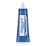 Dr. Bronner’s pasta dental mentolada, empaque visible, frescura diaria.