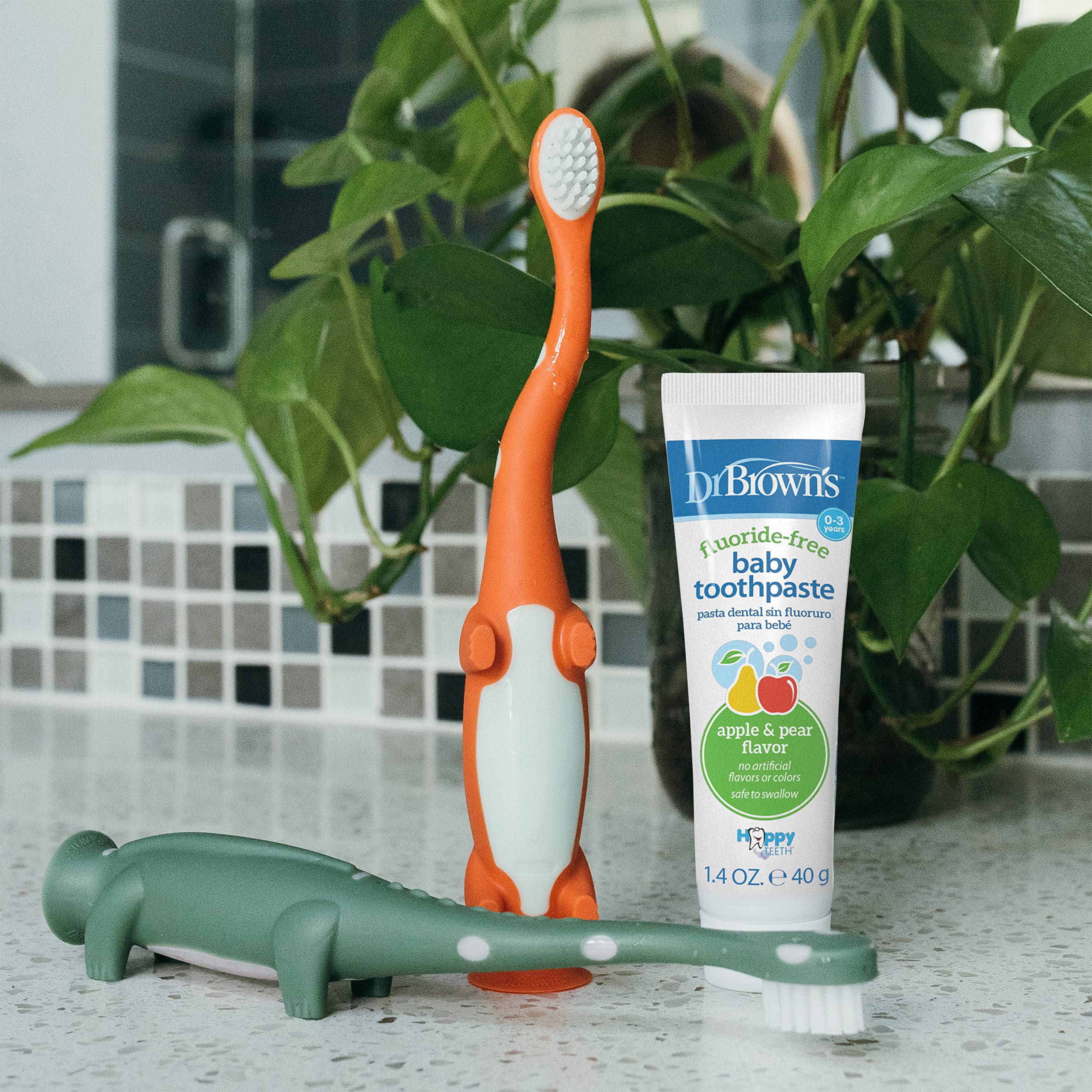 Ideal para primeros dientes, facilita la higiene diaria del bebé