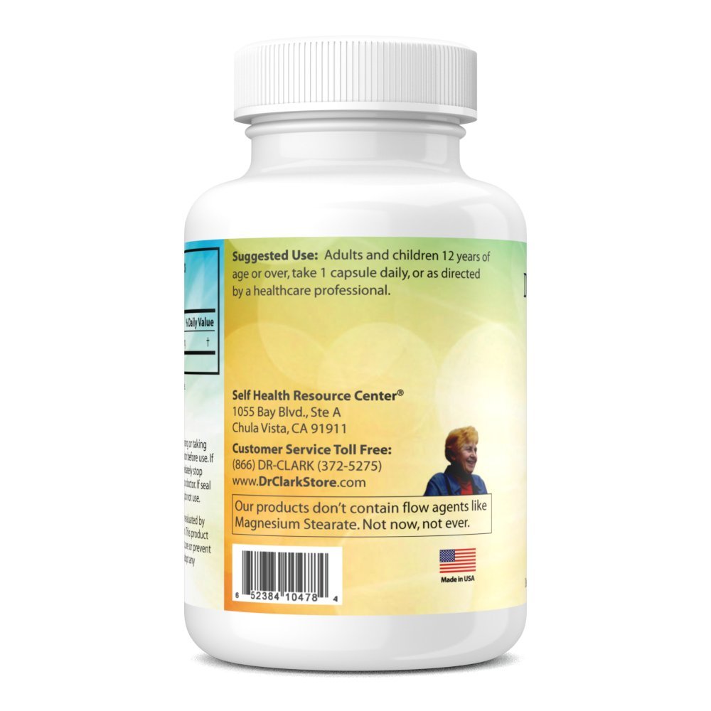 Dr Clark Arginina 500 mg, caja de empaque, producto de nutrición