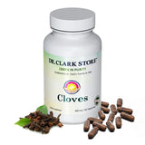 Botella de Dr Clark Store Clavos vegetariano 500 mg, fácil de incorporar en la rutina.