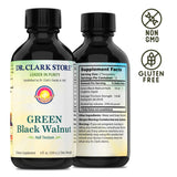 Dr Clark Store: frasco vidrio oscuro tintura nogal verde, almacenamiento seguro.
