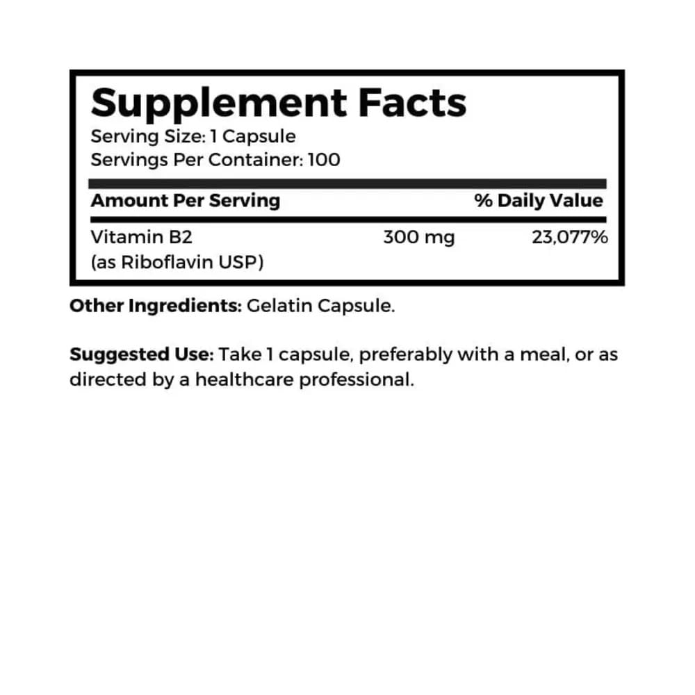 Dr. Clark Store Vitamina B2, interior de cápsulas; consumo fácil y práctico