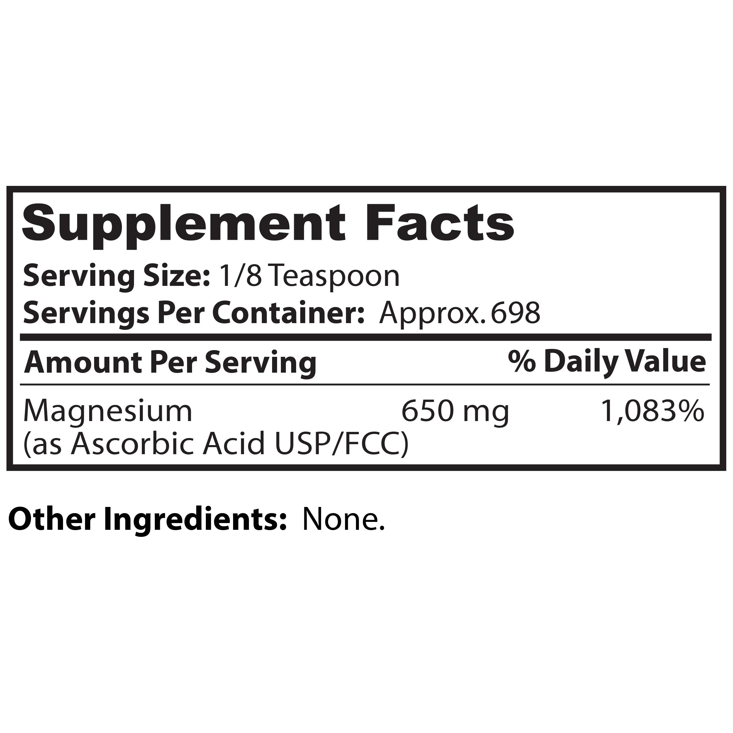 Dr Clark Vitamina C en polvo, opción sin gluten para dieta equilibrada.