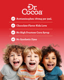 Dr. Cocoa Niños, líquido acetaminofén para fiebre y dolor leve