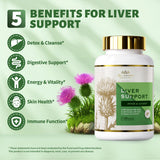 DR. CROWN Liver Cleanse: cápsulas para toma diaria y mantenimiento de bienestar.