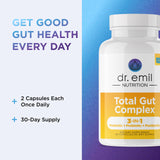DR. EMIL NUTRITION Complejo Total de Salud Digestiva: prebióticos y probióticos en fórmula