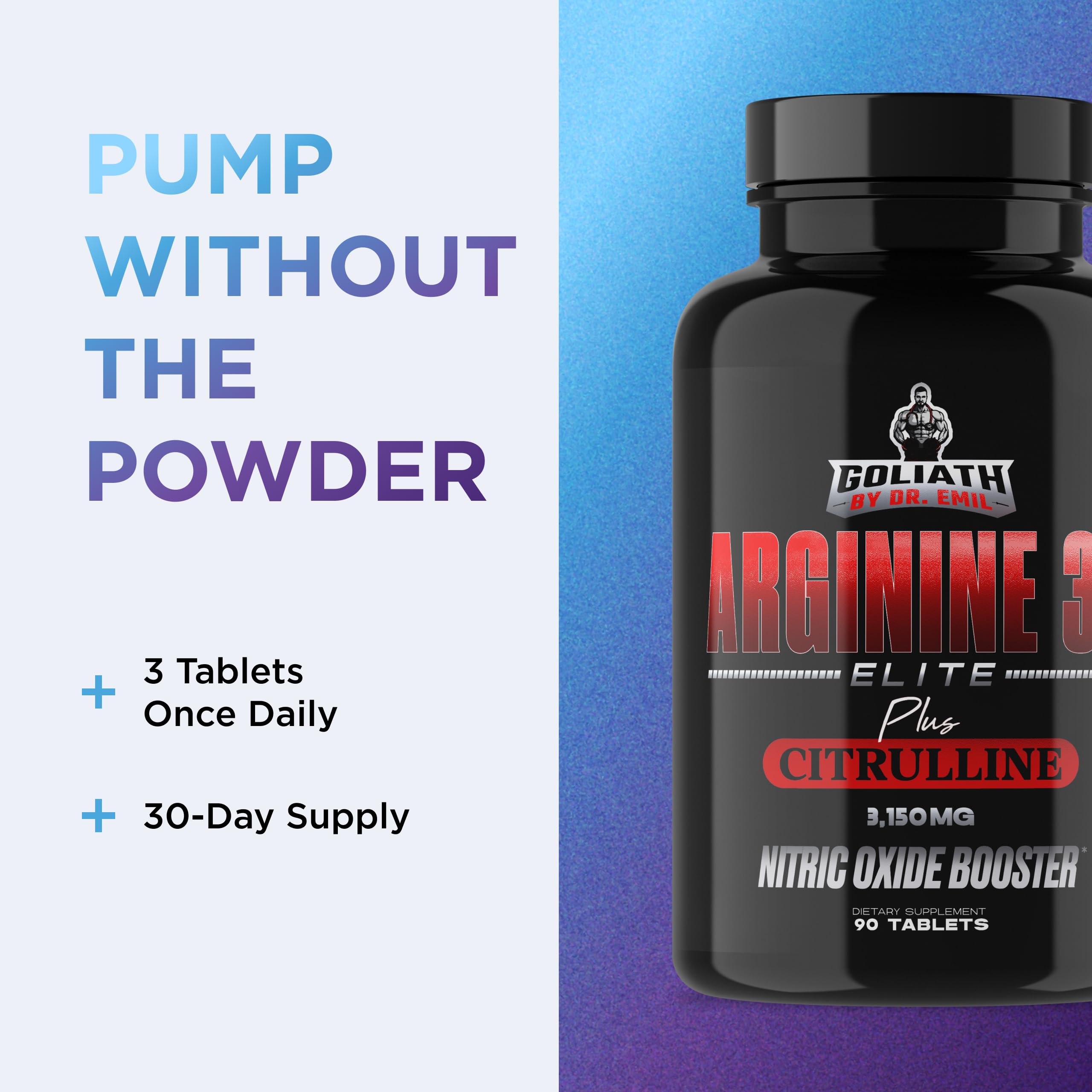 DR. EMIL NUTRITION élite L-arginina, ingredients naturales sin hormonas ni gluten