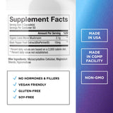 DR. EMIL NUTRITION etiqueta de cápsulas melena de león facilita lectura de beneficios