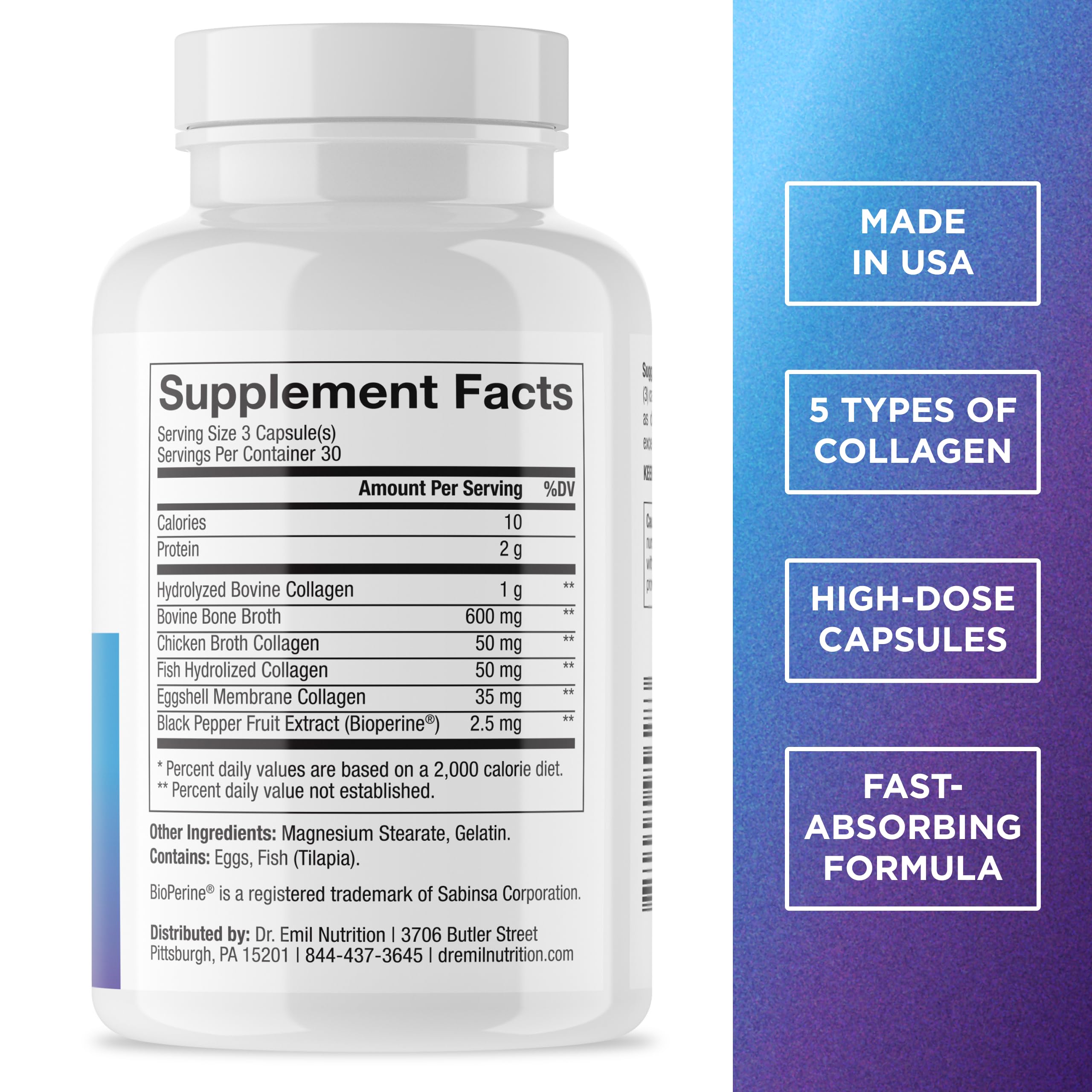 DR. EMIL NUTRITION Multi Colágeno para mujeres: piel con elasticidad.