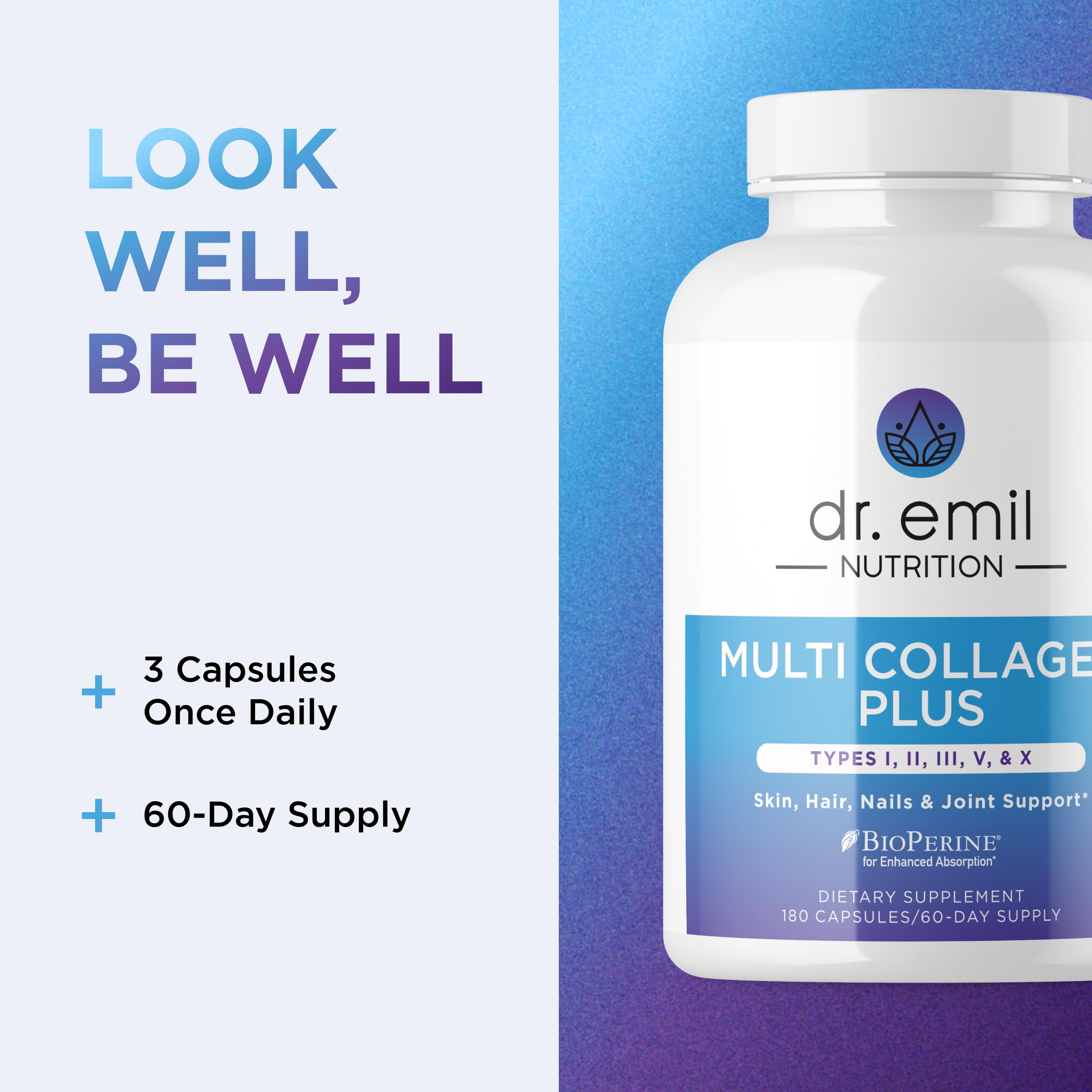 DR. EMIL NUTRITION Multi Collagen capsulas salud intestinal y digestión suave