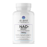 DR. EMIL NUTRITION NAD+ Boost, botella frontal, facilita la suplementación diaria