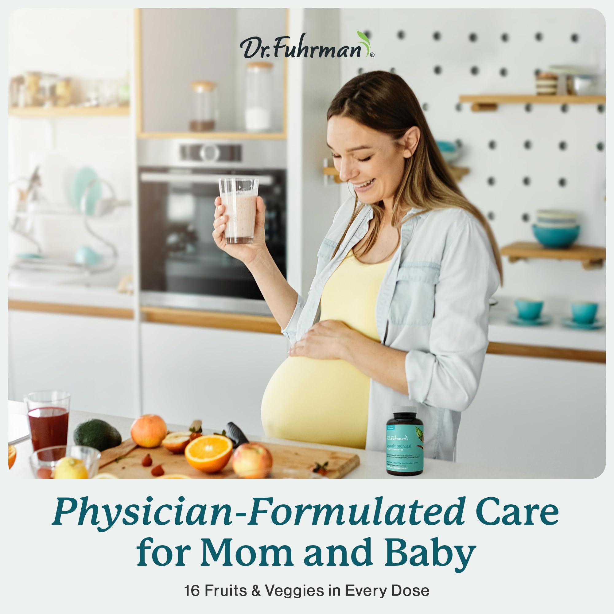 Dr. Fuhrman Prenatal Apoyo a inmunidad y huesos con vitamina D vegana.