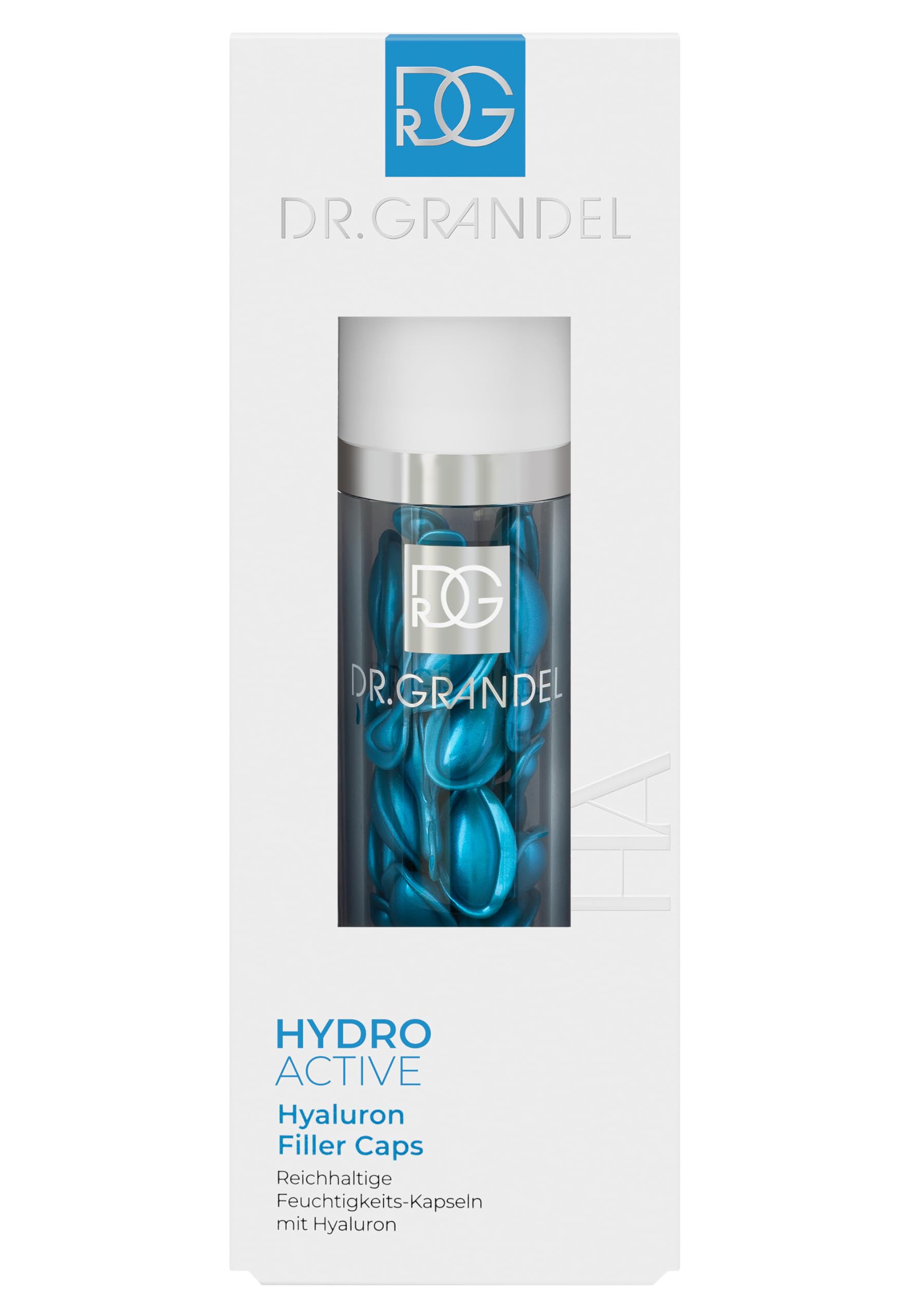 Dr. Grandel Hydro Active Hyaluron Filler Caps: alta hidratación para piel suave y flexible.