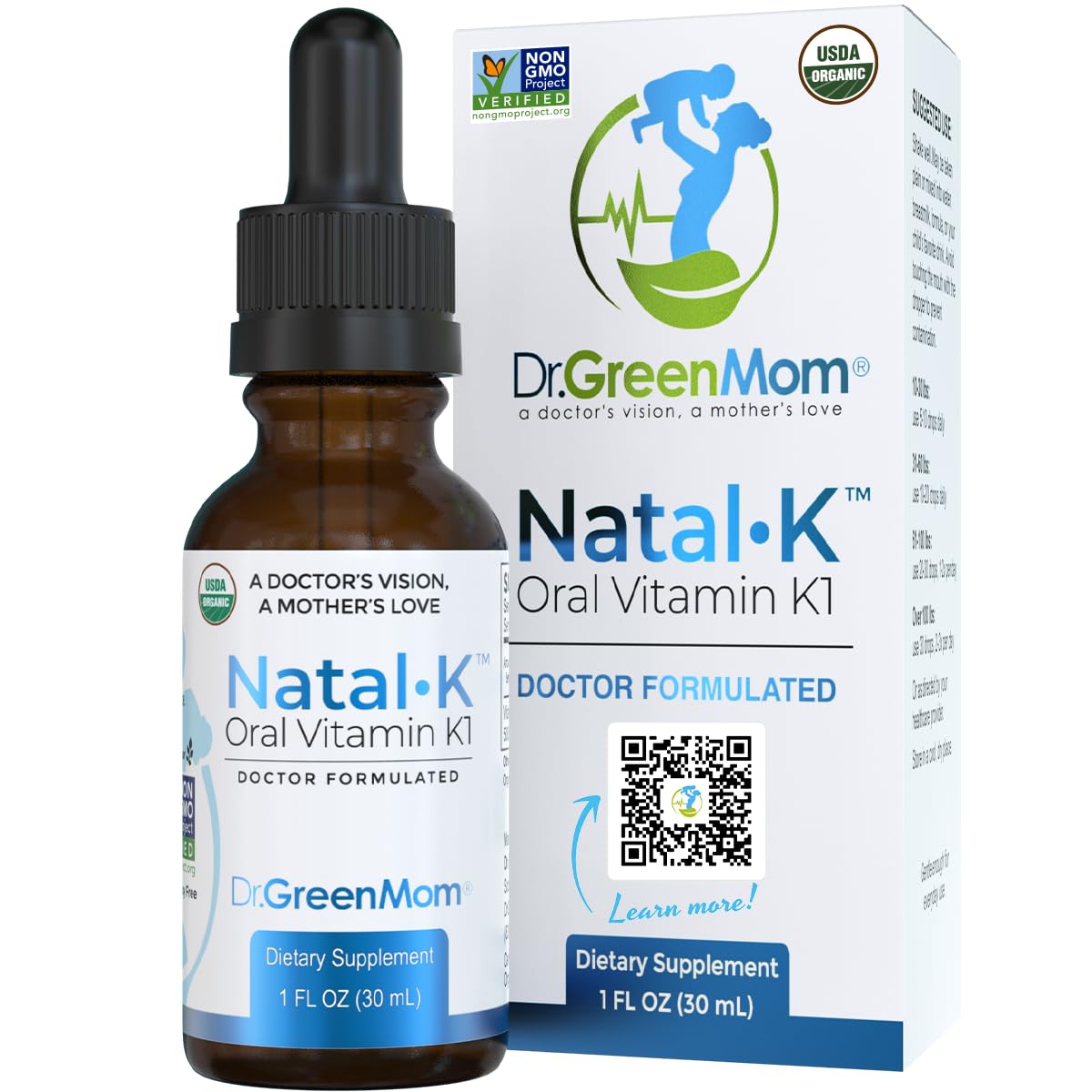 Dr. Green Mom Natal K gotas para recien nacidos, administracion facil.