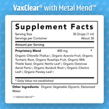 Dr. Green Mom VaxClear: caja con certificaciones orgánicas.