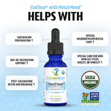Dr. Green Mom VaxClear: etiqueta orgánica y natural para niños.