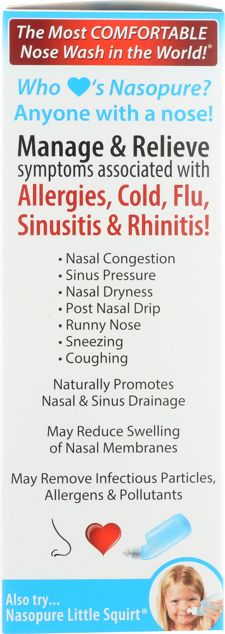 Soluciones Nasopure listas para preparar en casa para higiene nasal.