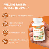 DR. HERBAL WELL Muscle Ease mano sosteniendo frasco uso diario recomendado