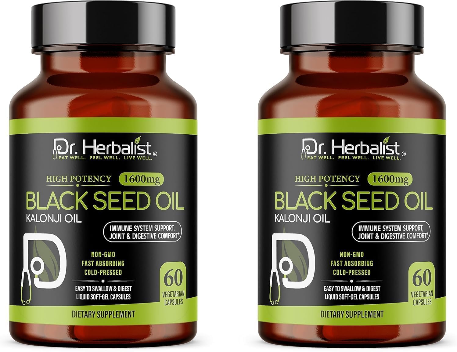 Dr HERBALIST botella de aceite de semilla negra para uso diario