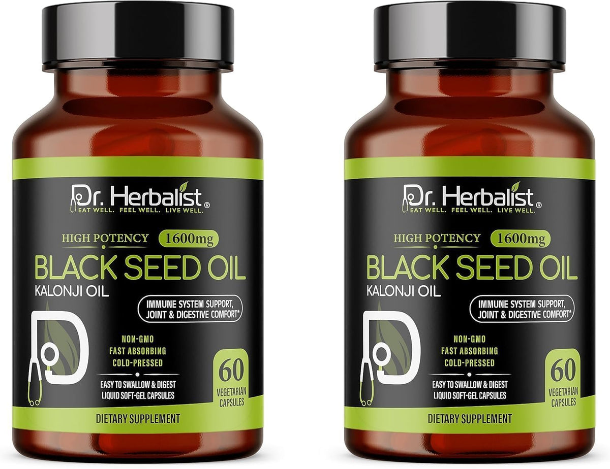 Dr HERBALIST botella de aceite de semilla negra para uso diario