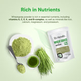 Dr. HERBALIST batido verde con polvo trigo verde.