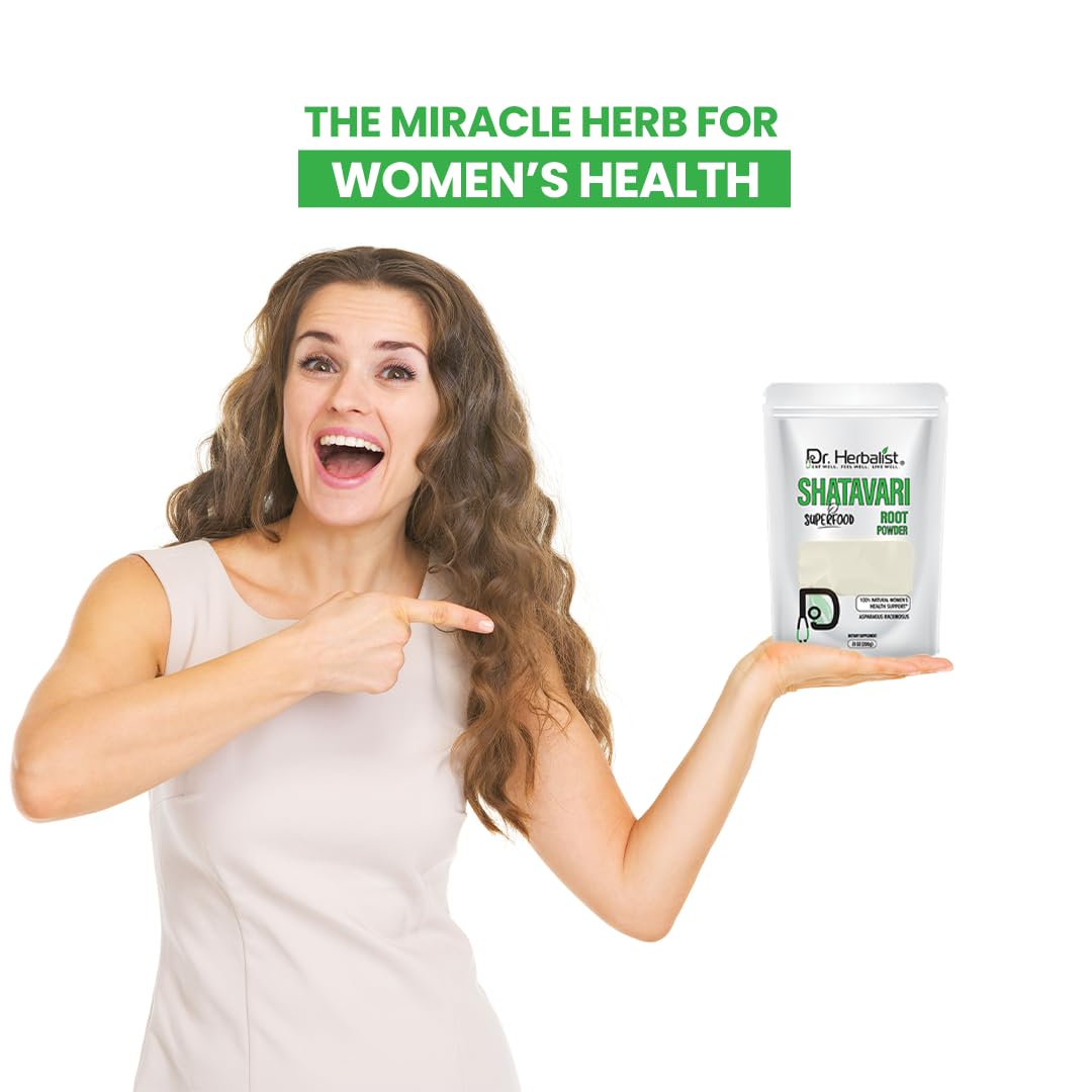 Dr. HERBALIST Shatavari, cuchara medidora, facilita dosis para tus batidos