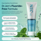 Dientes brillantes tras cepillado con Dr Jen