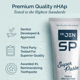 Dr. Jen Super Pasta: fórmula para dientes sensibles sin irritación.