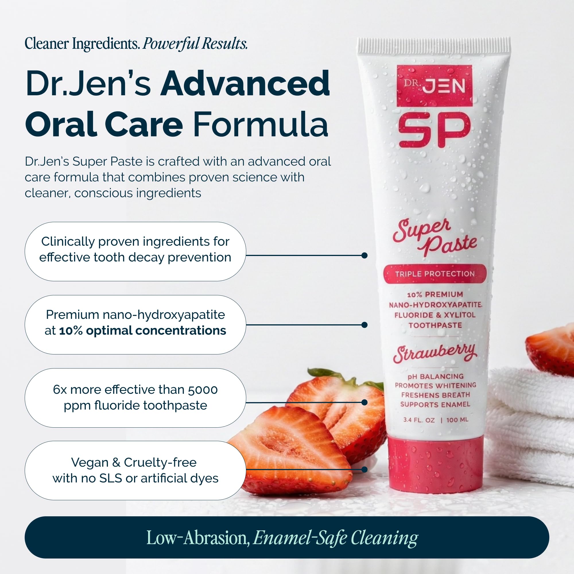 Diseño diseñado por dentistas para un cepillado cómodo y efectivo.
