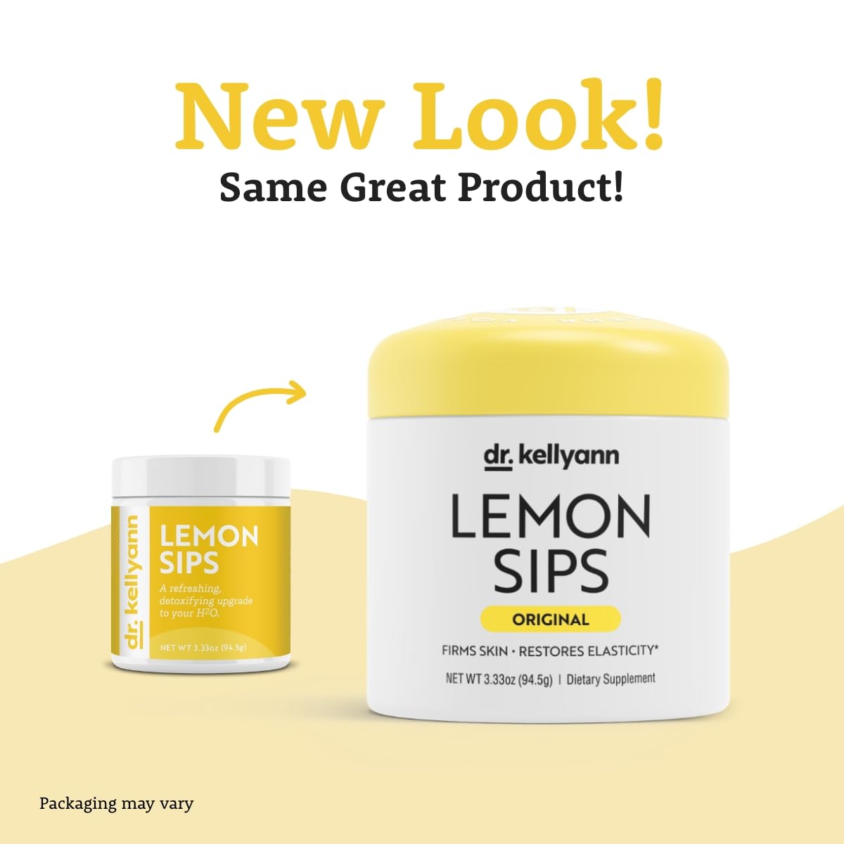 Dr. Kellyann Lemon Sips: vaso con bebida cítrica para revitalizar la jornada