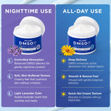 Frasco Dr. Luke DMSO Lavanda mostrando uso nocturno tranquilo.