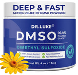 Crema Dr. Luke DMSO en botella lista para uso diario.
