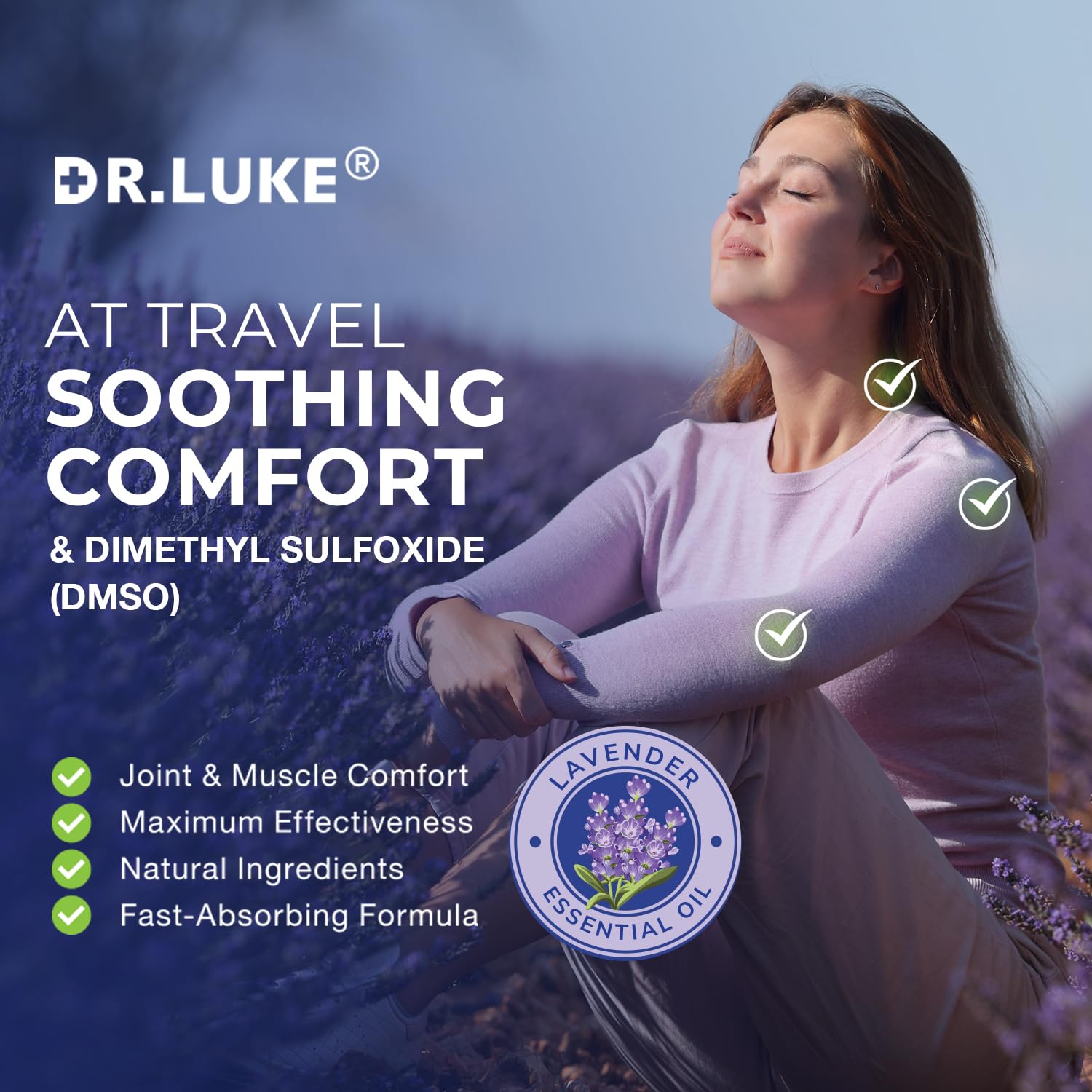 Dr. Luke DMSO loción textura ligera ideal para uso cómodo diario