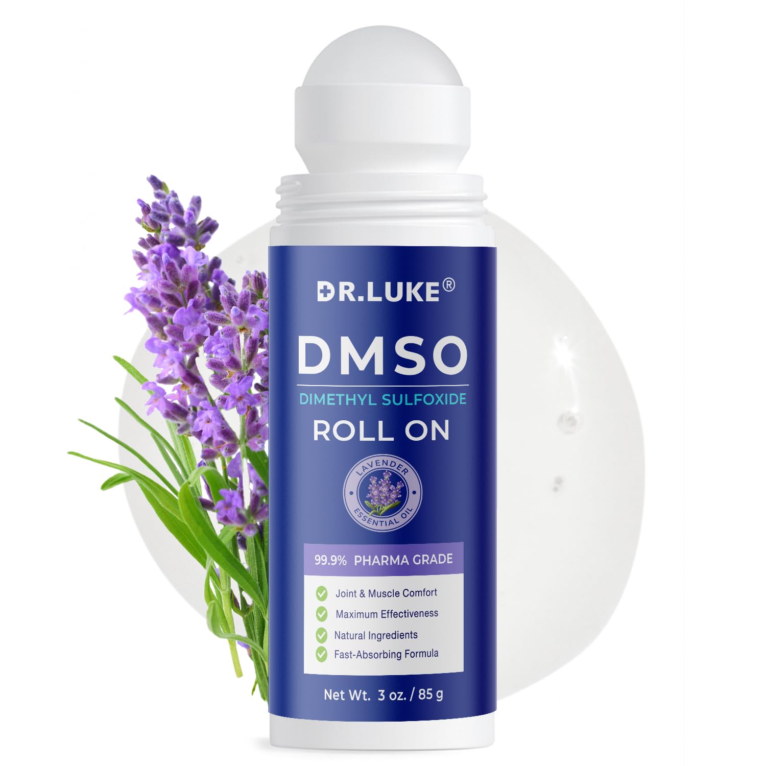 Dr. Luke DMSO rodillo puro 99.9% para aplicación localizada en piel