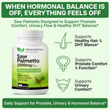 DR. MARTIN'S NUTRITION Saw Palmetto etiqueta EE. UU. para control de calidad