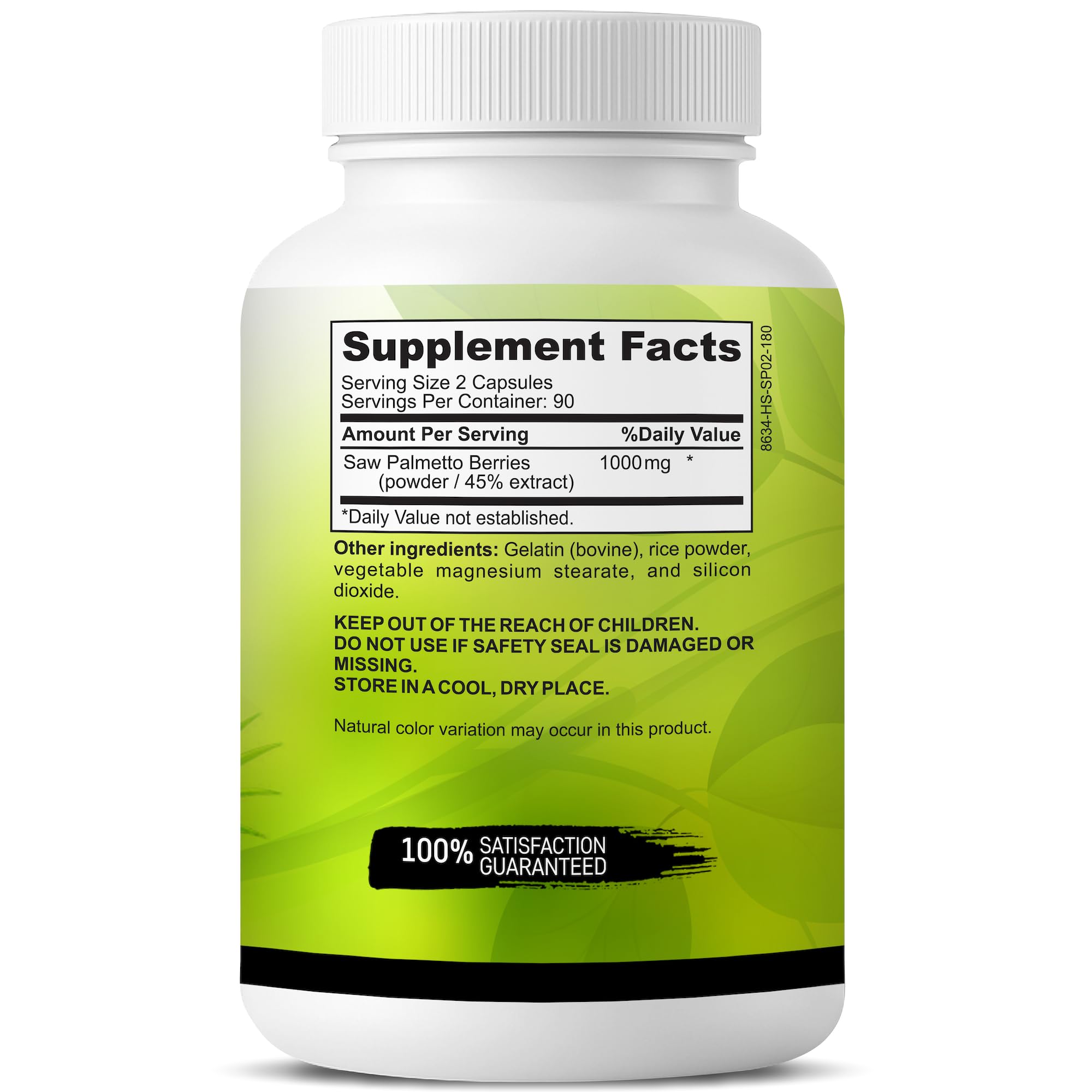 DR. MARTIN'S NUTRITION Saw Palmetto origen EE. UU. cultivado