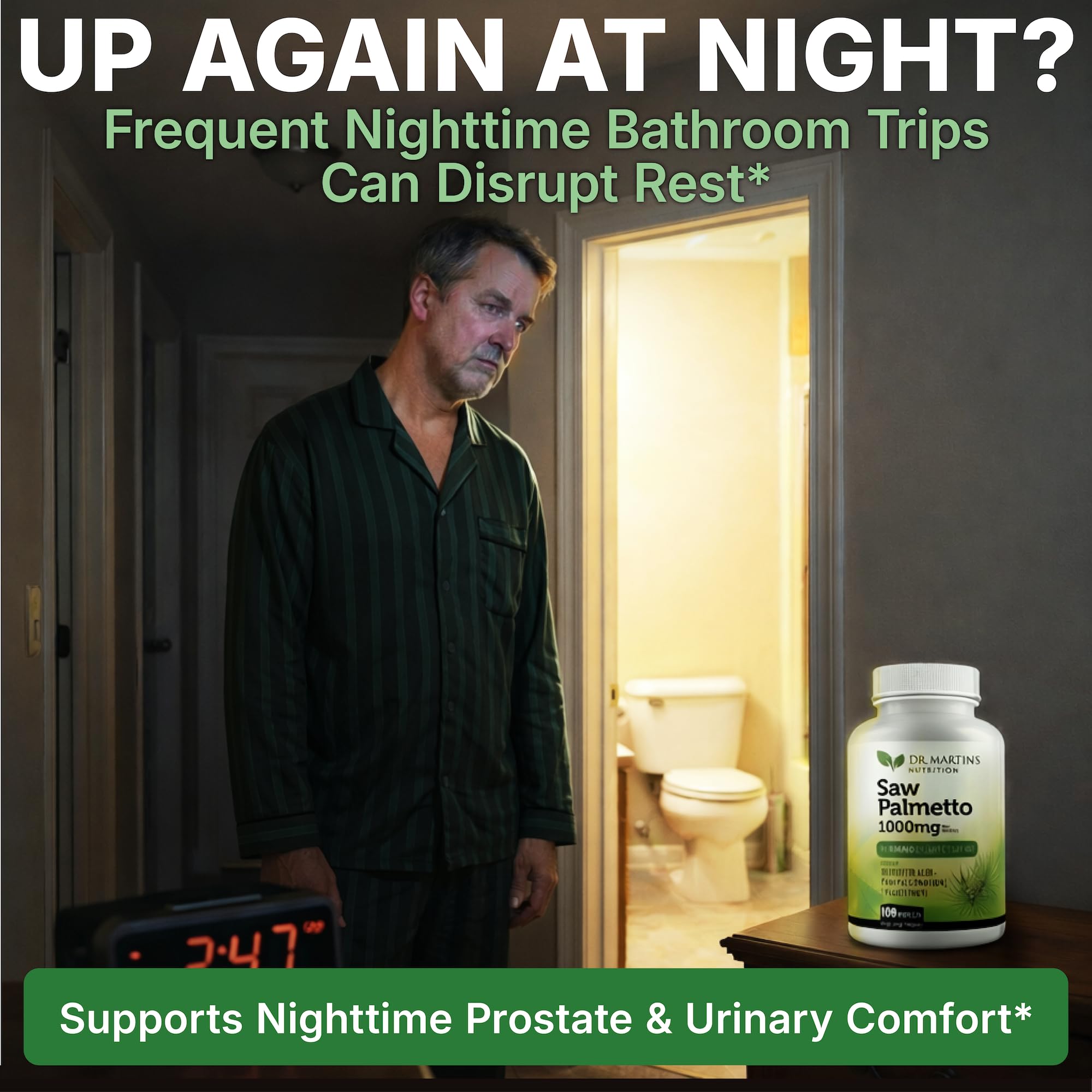 DR. MARTIN'S NUTRITION Saw Palmetto enfoque prostático y bienestar general