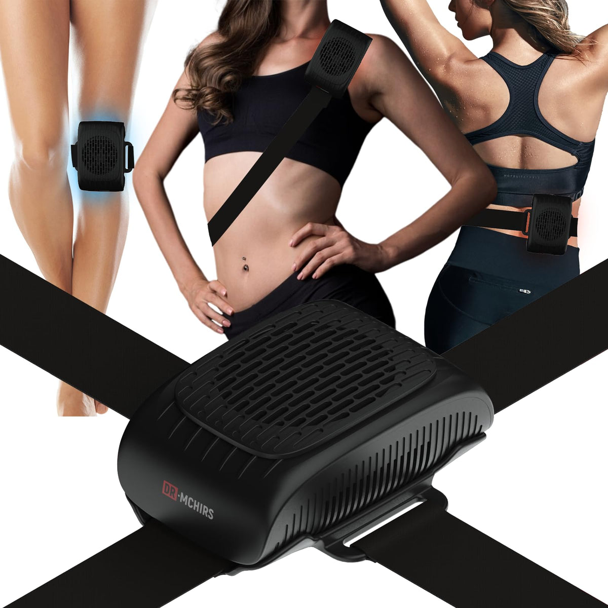 DR.MCHIRS cubo de terapia frío/caliente con control preciso para rodilla.