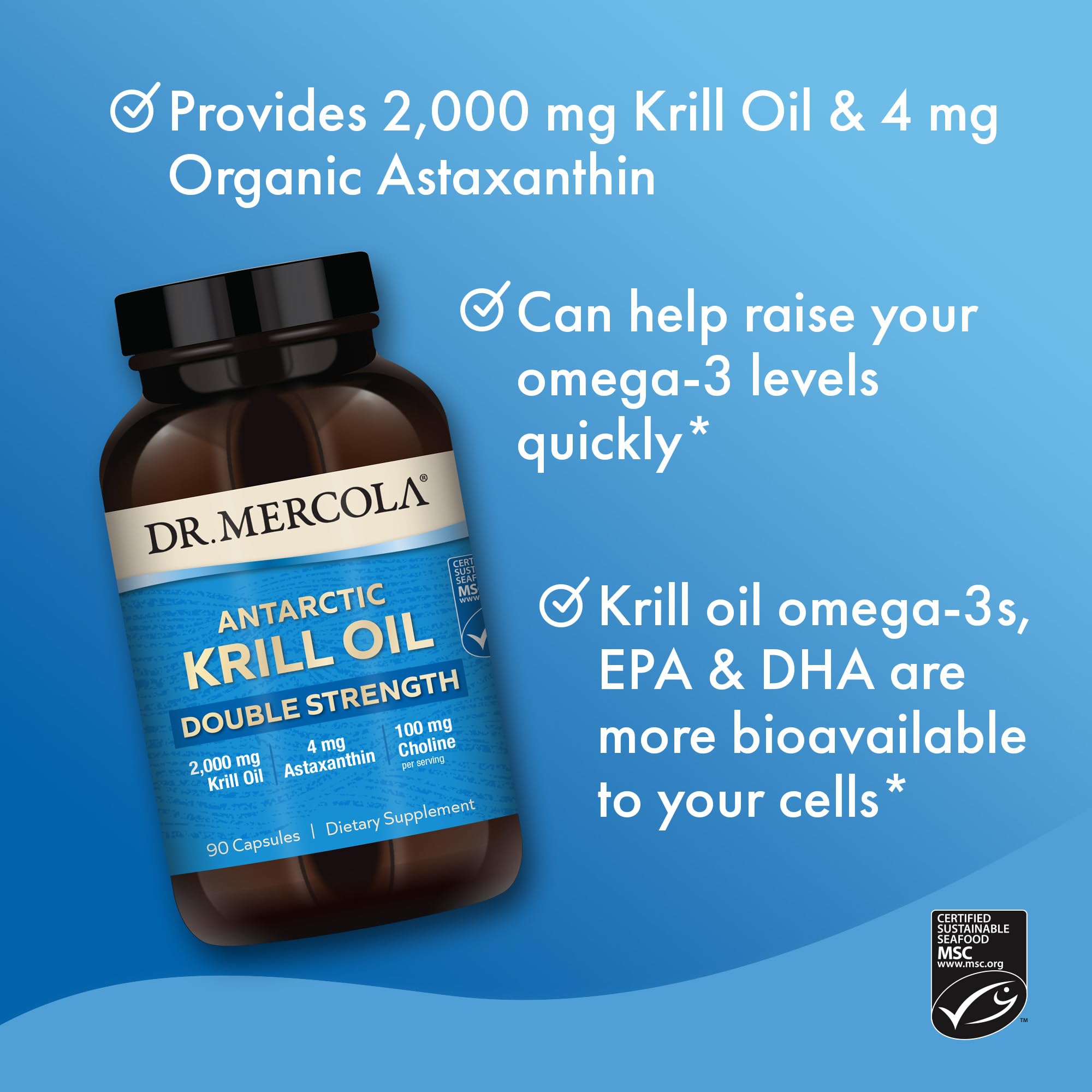 Dr. Mercola Antarctic Krill Oil paquete: 270 cápsulas para apoyar salud general con omega-3