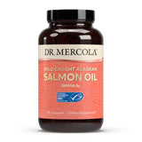 Dr. Mercola aceite de salmón salvaje en botella para uso diario de omega-3