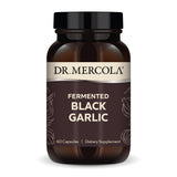 Dr. Mercola Ajo Negro Fermentado en cápsulas para apoyo inmunitario potencial.